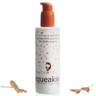 Squeakie, the 100% natural hand sanitiser