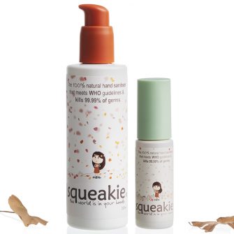 Squeakie, the 100% natural hand sanitiser